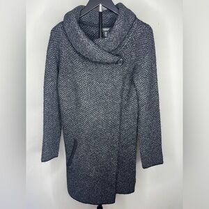 Woman’s Charcoal Jones & Co. Jones New York Cowl Neck Sweater Size Small